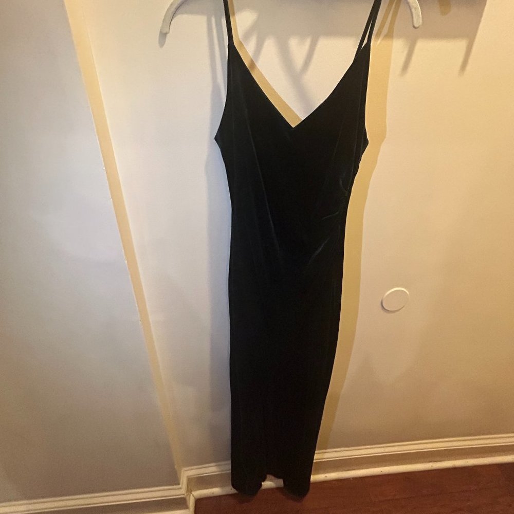Betsy Adam Green Velvet Dress